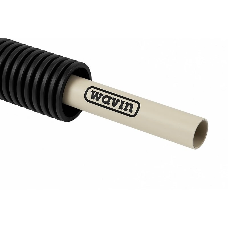 Wavin Tigris MP Rør 16x2.0 mm sort tomrør, 75 mtr