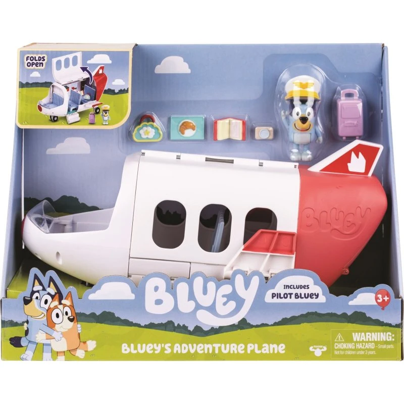 Bluey Passagerfly - Legetøjsfly til fantasifuld leg