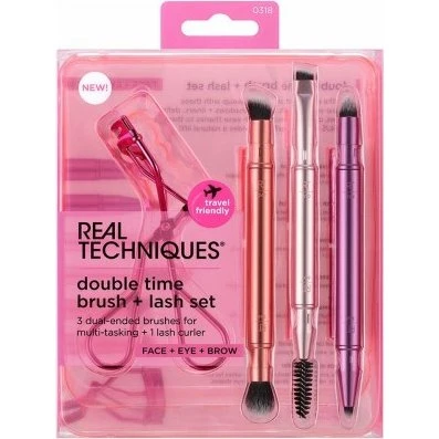 Real Techniques Double Time Retractable Brush-sæt