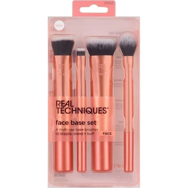 Real Techniques Face Base Set – 4 børster til base
