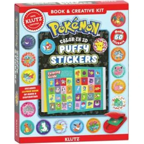 Pokémon Color-In 3D Puffy Stickers - Klutz