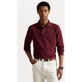 Ralph Lauren Custom Slim Fit Langærmet Polo, Sort