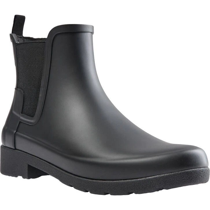 Hunter Refined Chelsea-støvle, Sort (Dame)