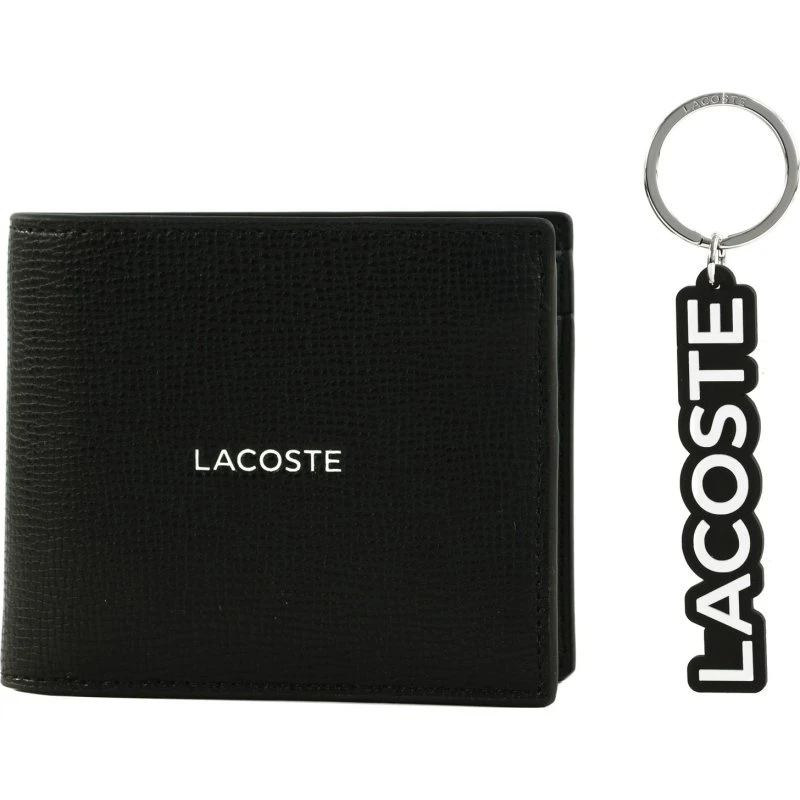 Lacoste Billfold & Nøglering sæt Noir (M)