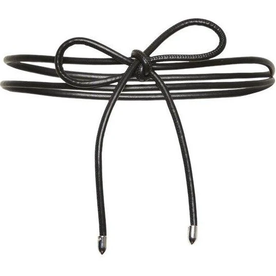 Pieces Riona Rope Bælte, Sort 116 cm