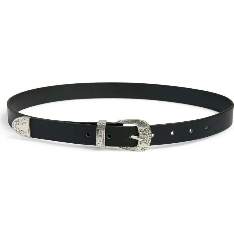 PCJIONA Jiona Western bælte 90 cm – sort, 2,5 cm