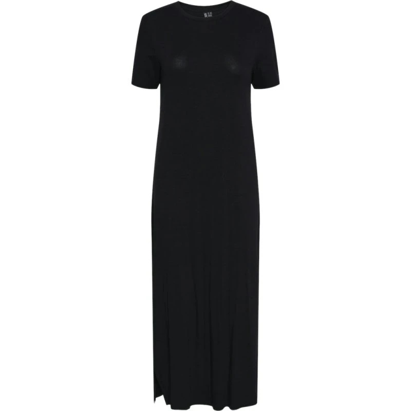 PIECES PCSOFIA t-shirt maxikjole - Black