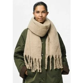 Pieces PCNIKITA Long Halstørklæde – Silver Mink