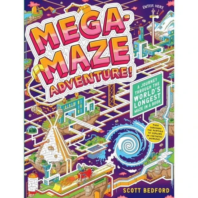 Mega-Maze Adventure! Maze Activity Book for Kids 7+