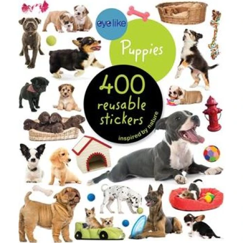 Workman Publishing Eyelike Stickers: Puppies - Klistermærkebog