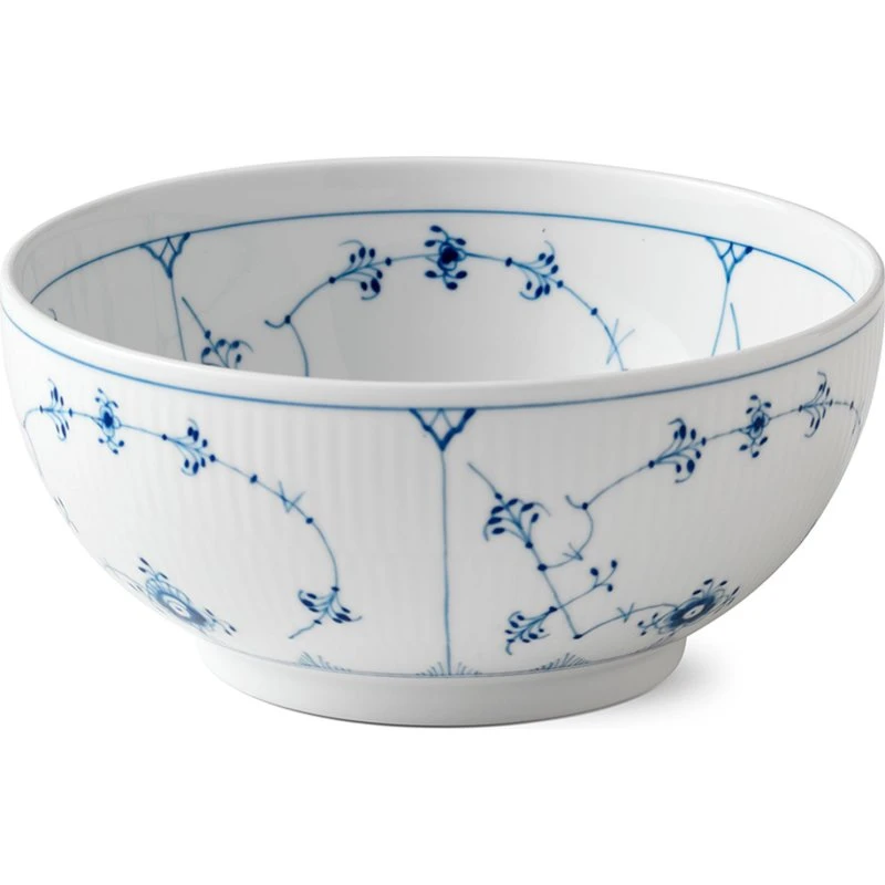 Royal Copenhagen Musselmalet Riflet skål 180 cl