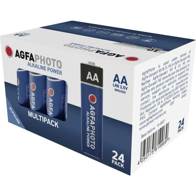 AgfaPhoto 110-819969 AA Alkaline-batterier 24 stk