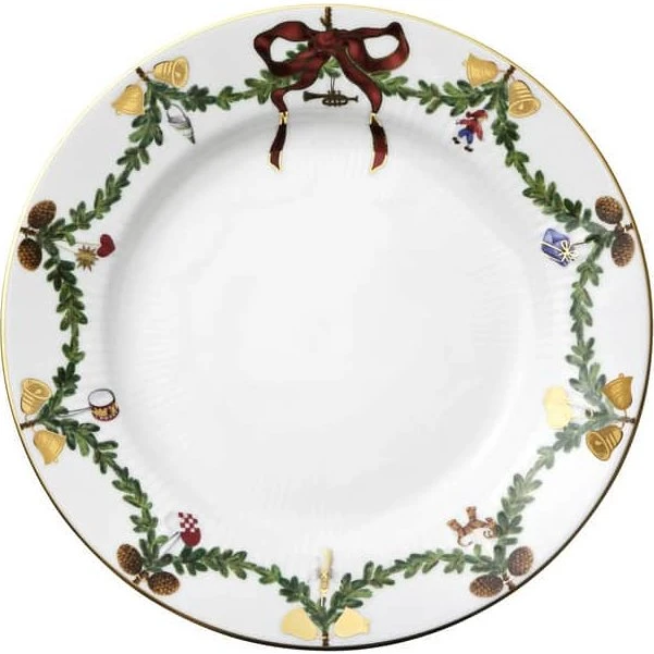 Royal Copenhagen Stjerne Riflet Jul tallerken 22 cm