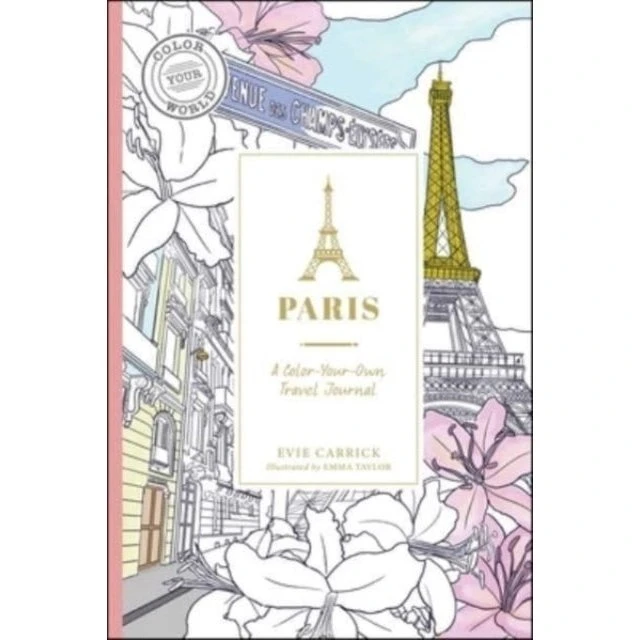 Paris - Evie Carrick - Farvelægningsbog og rejsejournal