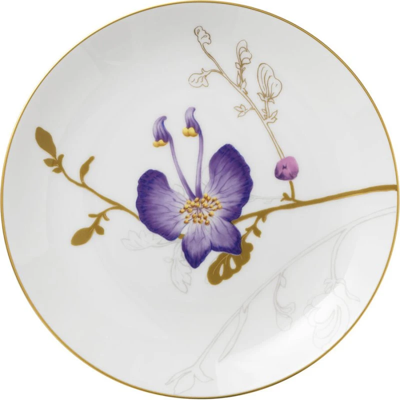Royal Copenhagen Flora tallerken, Stedmoderblomst 22 cm