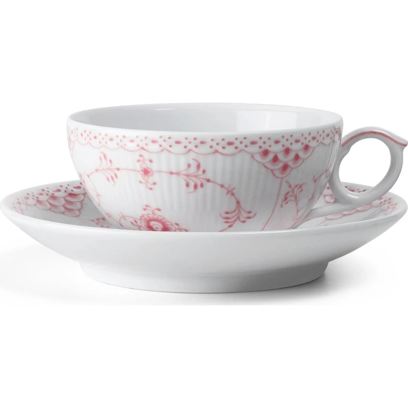 Koral Musselmalet Halvblonde kop m. underkop 20 cl