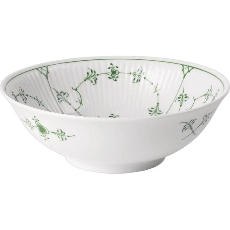 Mussel skål 35 cl, grøn riflet