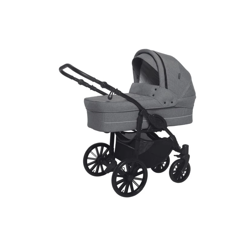 Nordic Lux Grey Melange – Klapvogn med 97 cm liggemål