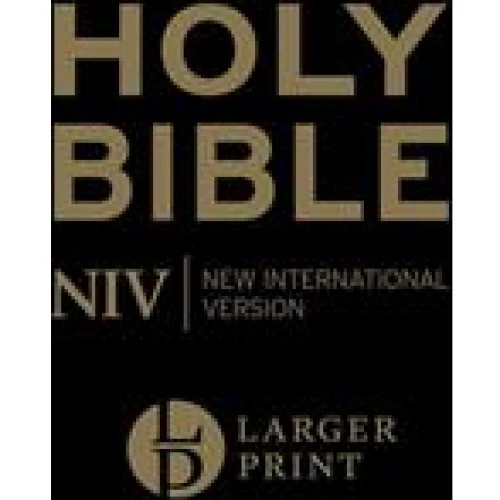 NIV Personal Black Leather Bible - Large Print