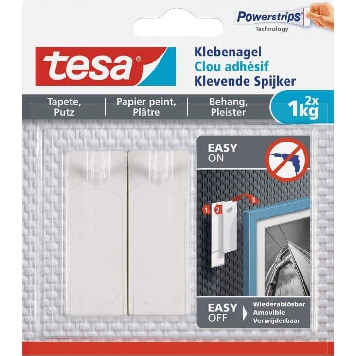 tesa® Selvklæbende Tapet & Gips 2x1 kg