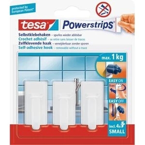 Tesa Selvklæbende Krog Small – 3 stk