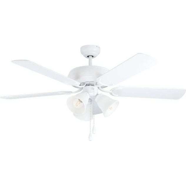 EGLO Las Palmas Loftventilator Hvid 132cm med Lys E27