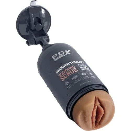 Pipedream Shower Therapy Soothing Scrub Brown Stroker
