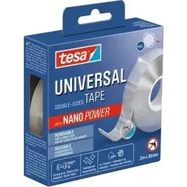 Tesa Universal dobbeltsidet Nano-tape 3 m x 30 mm