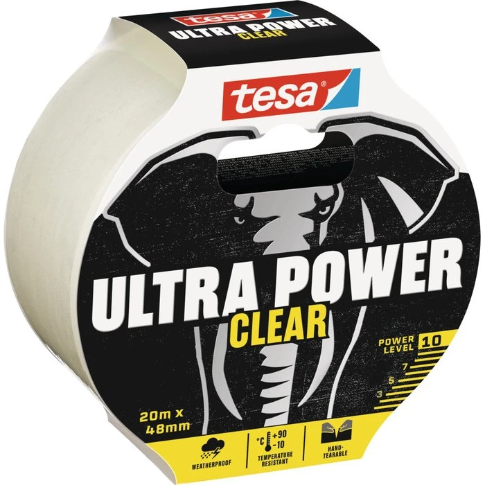 tesa Reparationstape Ultra Power Clear 48 mm x 20 m
