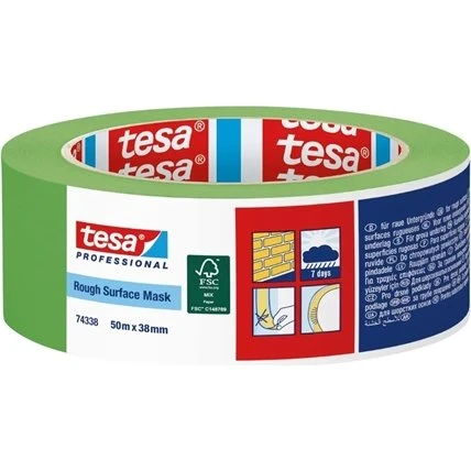 Tesa Malertape 74338 til ru overflader 38 mm x 50 m