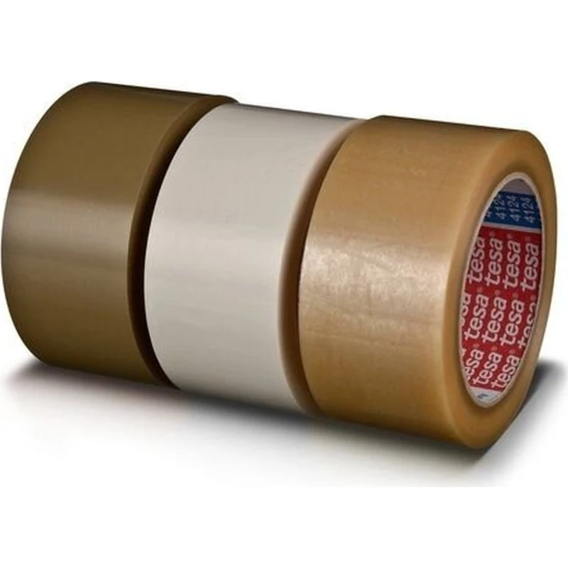 tesapack 4124 PVC emballagetape 50 mm x 66 m hvid