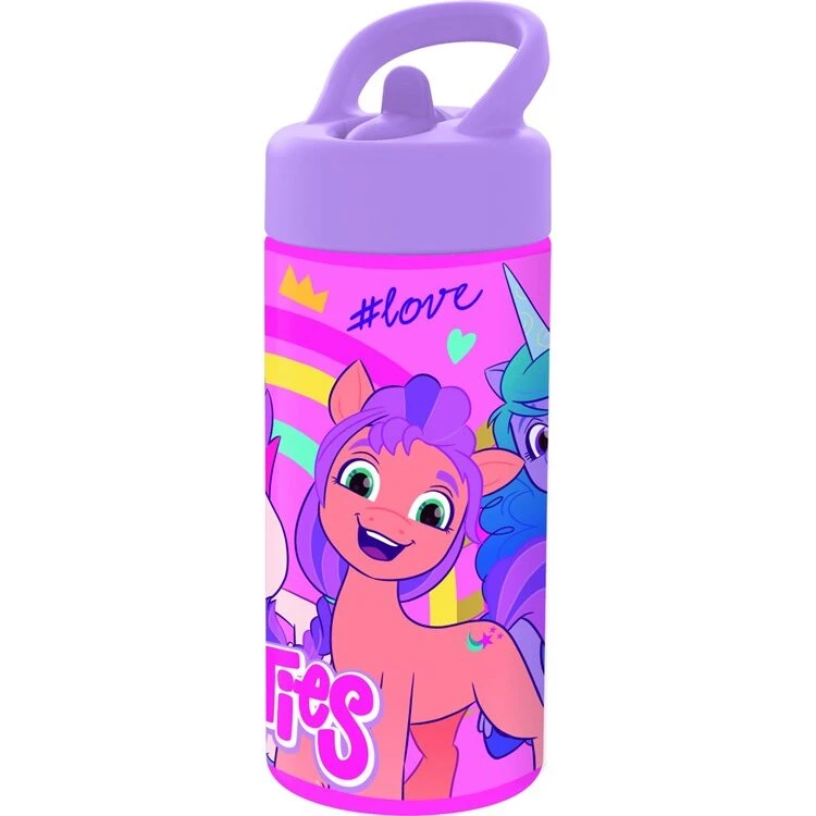 My Little Pony drikkedunk 400ml - flip, sugerør lyserød/lilla