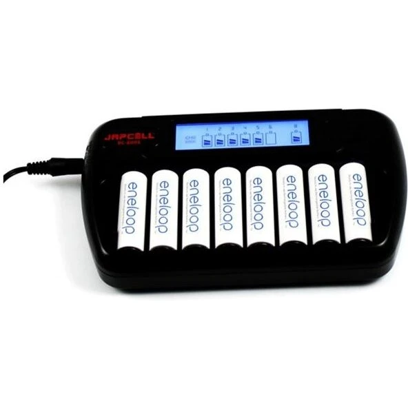 JAPCELL BC-800S batterilader til 8 AA/AAA