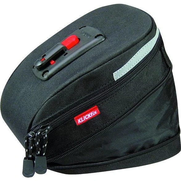 Klickfix Mikro Sadeltaske 200 Extensible 1,5–2 L Sort