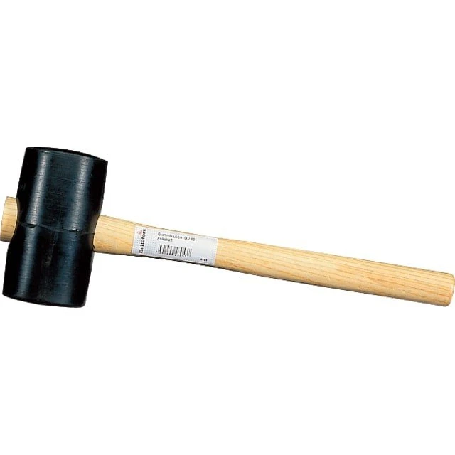 Hultafors Gummihammer GU 65, sort gummi, askeskaft