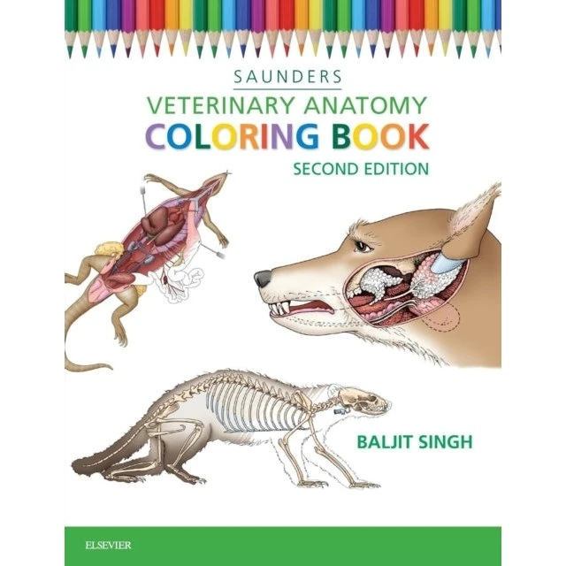 Veterinary Anatomy Coloring Book, 2nd Edition - Baljit Singh