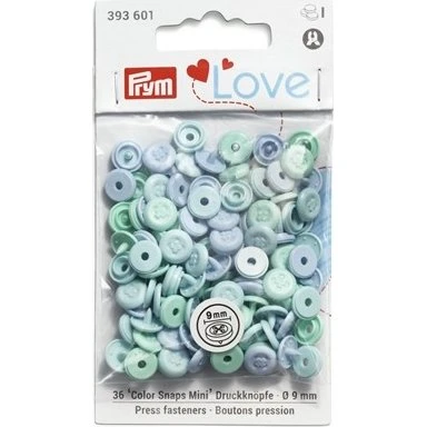 Prym Color Snaps Trykknapper 12,4 mm Ass. grøn - 30 stk