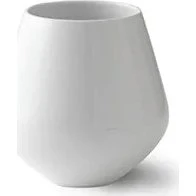 Royal Copenhagen Hvid Riflet Vase, 15 cm