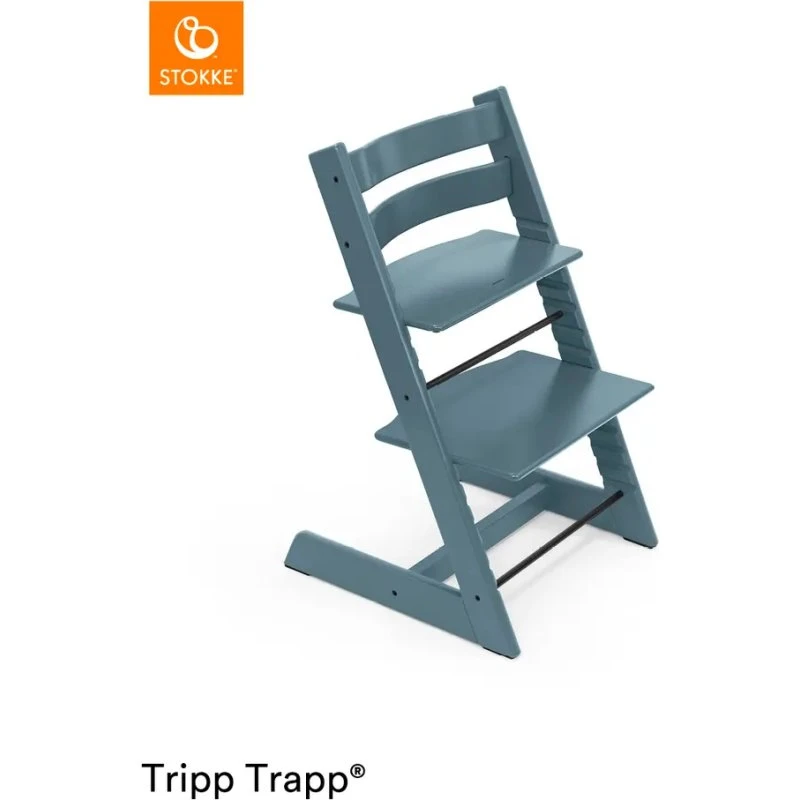 Stokke Tripp Trapp højstol - Fjord Blue (inkl. babysæt)