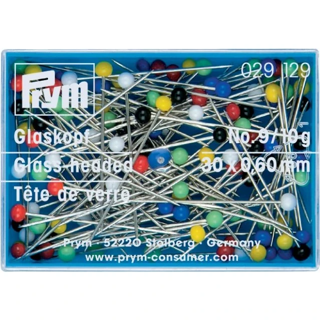 Prym glasnåle 0,6x30 mm 10 g (farvede)
