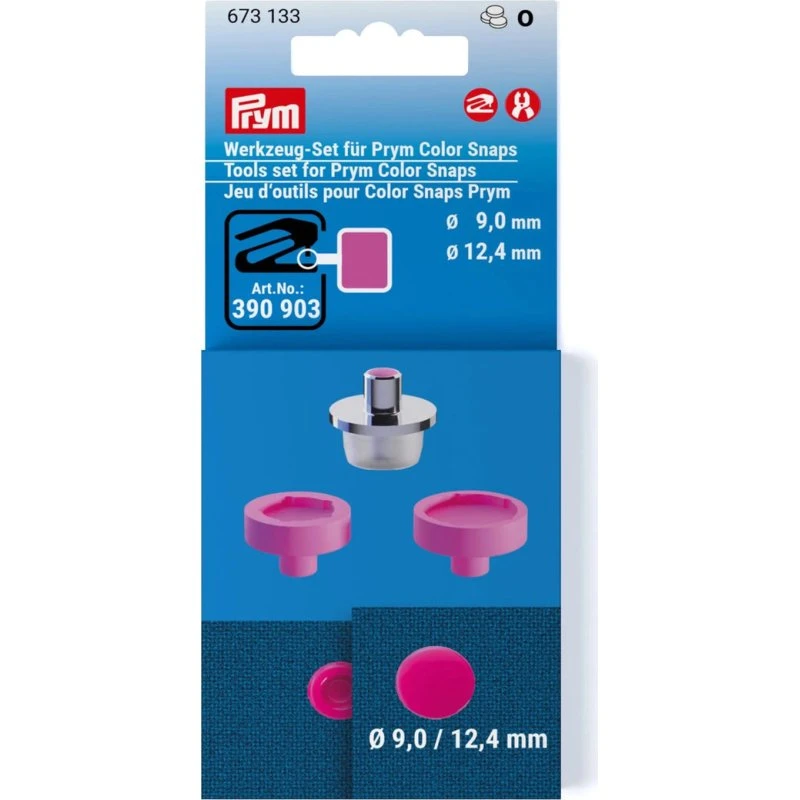 Prym Color Snaps værktøjssæt til 9 og 12,4 mm
