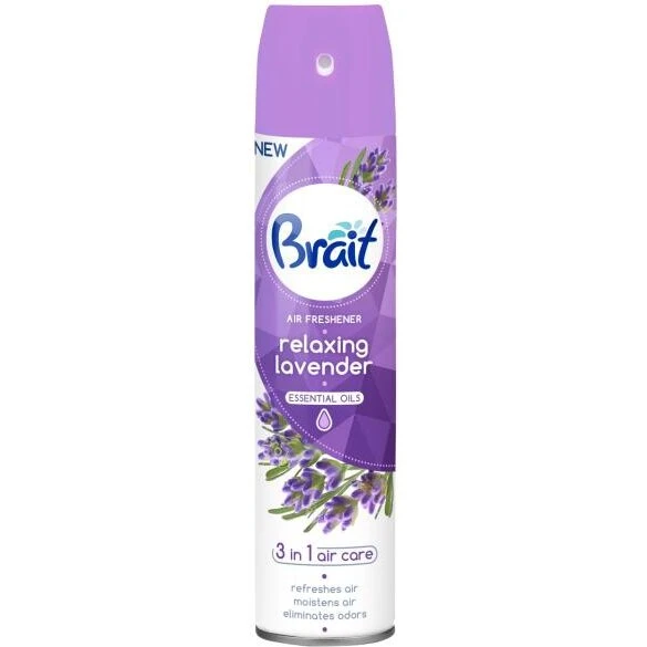 Brait Air Freshener 300 ml – 4 dufte (Lemon, Lavender, Oriental, Fresh Linen)