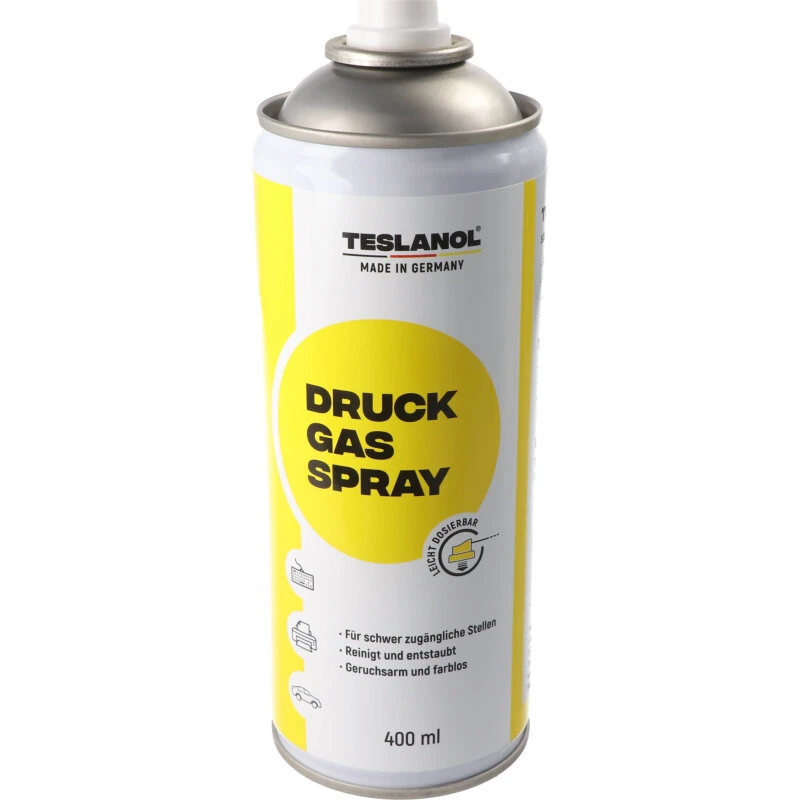 Teslanol komprimeret støvfri gasspray 400 ml