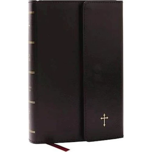 Thomas Nelson NKJV Compact Bible i sort Leatherflex