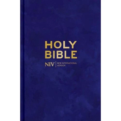 NIV Larger Print Personal Velvet Bible - Midnight Blue