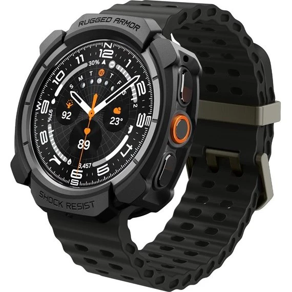 Spigen Rugged Armor til Samsung Galaxy Watch Ultra2 - Mat Sort