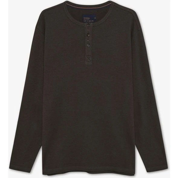 Signal DerekSi Granddad Waffle Langærmet T-shirt
