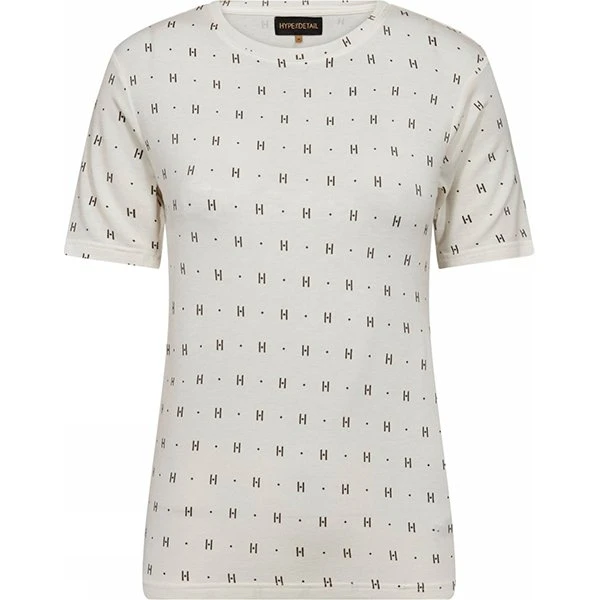 Hype the Detail HTD Tee S/S i cashmere-blend - Hvid