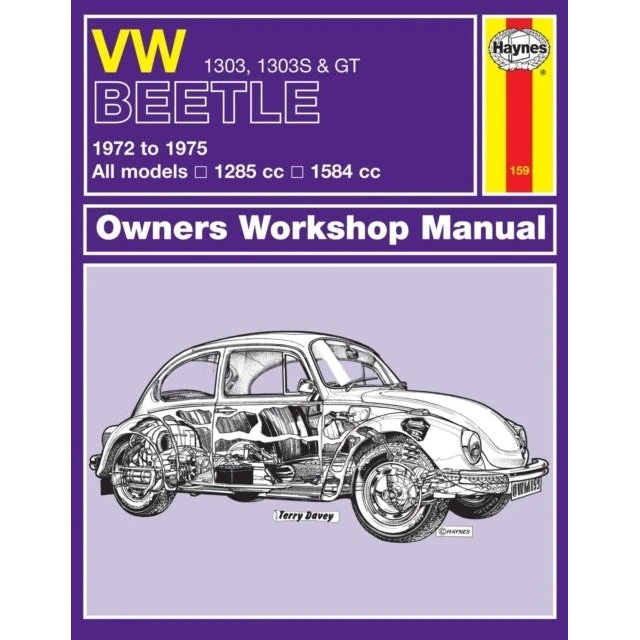 Haynes VW Beetle 1303, 1303S & GT (72-75) Reparationsmanual