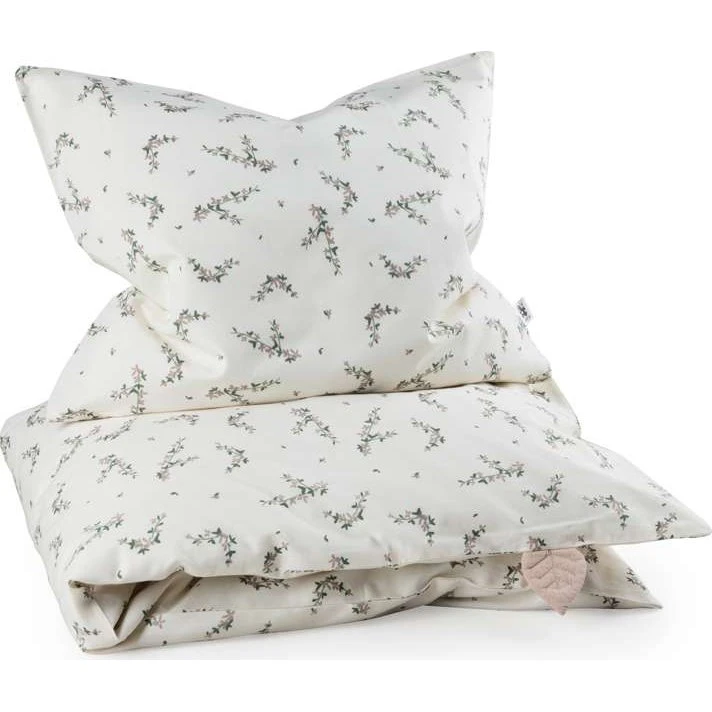 Sebra Baby Sengetøj Powder Blossom 100x70 - Økologisk